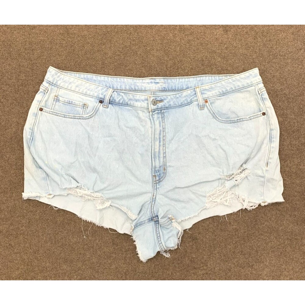 Old Navy Shorts Womens 24 Cut-Off High Rise Curvy O G Straight Distressed Denim